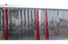 Transparent Industrial PVC Strip Curtain, Size: 34inch X 74inch