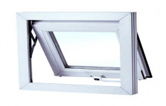 UPVC White Top Hung Window, Glass Thickness: 5mm
