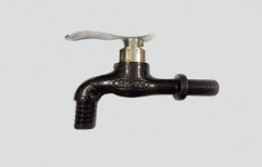 Black Cast Iron Disk Nozzle Water Tap, For Bathroom Fitting, Size: 15 Mm
