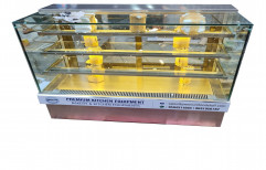 Glass Rectangular Display Counter, For Bakery