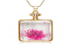 Gold Plated Glass Chain Pendant