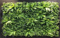 Green Plastic Artificial Vertical Wall Garden