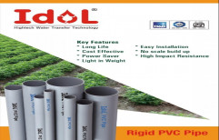 Idol 110 mm Pvc Agriculture Pressure Pipes, 6 m