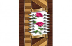 Laminated Brown White Flower Printed Wooden Door, Size/Dimension: 2050 X 750 mm, Thickness: 30mm