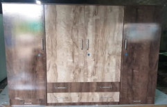 Particle Board 4 Door Wooden Wardrobe, For Bedroom