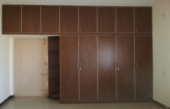 Plywood Modular Wooden Wardrobe, With Locker