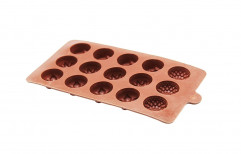 Silicone Flexible Chocolate Mould with Multiple Shapes (Brown, 11x2x21.5 cm)