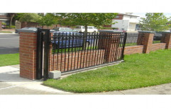 Stainless Steel Remote Sliding Gate, For Commercial