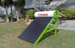 Uratom Storage Solar Water Heater, 3 Star, Green And Orange