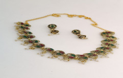 Wedding Necklace Imitation Jewellery Set, Size: Free Size