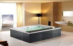 Whirlpool Massage Bathtub LD2816-H with Digital Touch control, Waterfall, Bubble Bath, LED