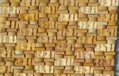 Yellow Interior Wall Cladding Stone, Packaging Type: Box