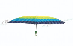 Yellow Nylon Folding Umbrella, For Summer