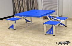 Aluminium Steel Picnic Table, For Home, Size: 86 X 66 X 66 Centimeters
