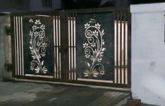 Black Decorative Iron Designer Main Gate