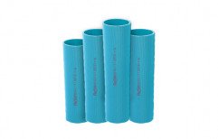 Blue Finolex PVC Ribbed Screen RMS Pipes, For Borewell, Nominal Size: 100-250mm
