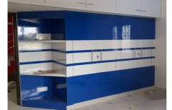 Blue,White Wooden Wardrobe, For Home