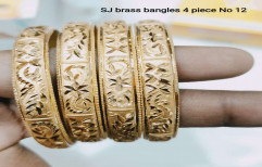 Brass Bangles Gold Plated
