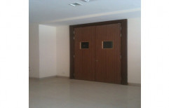Brown Laminated Wooden Fire Rated Door
