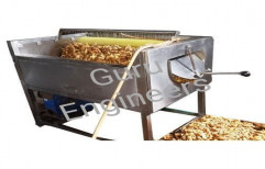 For Commercial Continuous Type Ginger Washer Cum Peeling Machine