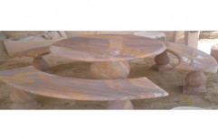 Garden Stone Chair Table Set