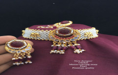 Glass Beads Mix Artificial Jewelry Chokar Set