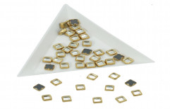 Glue On Kundan Stones Flat Back Metal Mounted Glass Transparent Color For Jewellery Making Sewing Embroidery Garment Embellishments