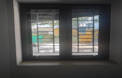 Iron Powder Coated Wood Finish Metal Window, For Home, 4x4