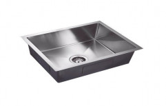 matt Stainless Steel Handmade Single Bowl Kitchen Sink, Size: 18x16