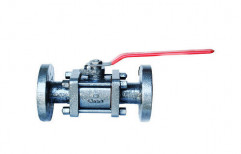 RANK Mild Steel Flanged End MS Jacketed Ball Valves, For Industrial, For Water