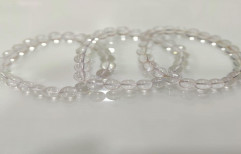 Real Clear Crystal Beads Bracelet