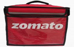 Red (Base) Printed Polyester Zomato Food Delivery Bag