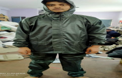 Rubber Military Colors Men Rain Suit