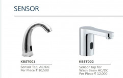 Silver Stainless Steel Kerovit (Kajaria) Sensor Taps, For Bathroom Fitting