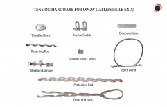 Tension / Dead End Hardware / Tension Assembly For OPGW Cable
