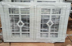 White 10 mm UPVC Grill Window