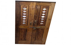 6.5feet Teak Wood Door, For Temple