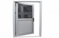 Aluminium Hinged Glass Door, Thickness: 12mm