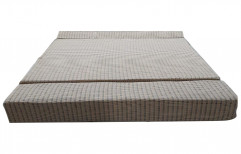 Beige Foam Folding Mattress, Size: 6*4 Inches