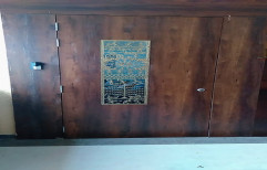 Brown Exterior Screta Wooden Lasercut Door, For Home, 7 X 3