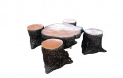 Brown Outdoor FRP Tea Table Set