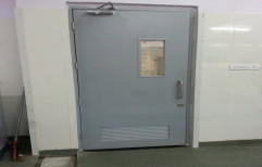 Color Coated Mild Steel Swing Door, For Hospital