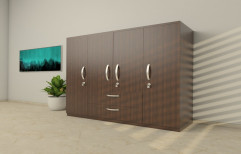 Engineered wood Modular Bedroom Wardrobe, For Home