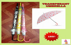 Manual 2 Fold Transparent Rain Umbrella