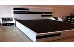 Modern Wooden Double Bed, For Home, Size: 6x4 Feet