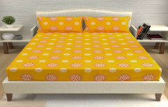 Multicolor Jaipuri Printed Cotton Bed Sheet, Type: Double