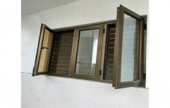 Paint Coated Aluminum Casement Hinged Window, Size/Dimension: 4*3 Feet (l*w)