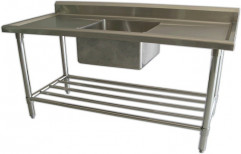 Single Silver Kitchen Sinks, Size: 20 X 25 cm