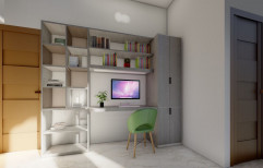 Study Room Interior Designing Service, Work Provided: Wood Work & Furniture