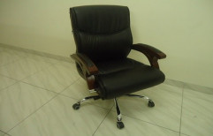 Akash Black Oskar MB Wooden Hdl Chair, For Office